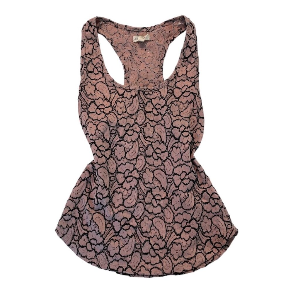 Silence + Noise Urban Outfitters Light Pink Embroidered Tank Top - Size Small